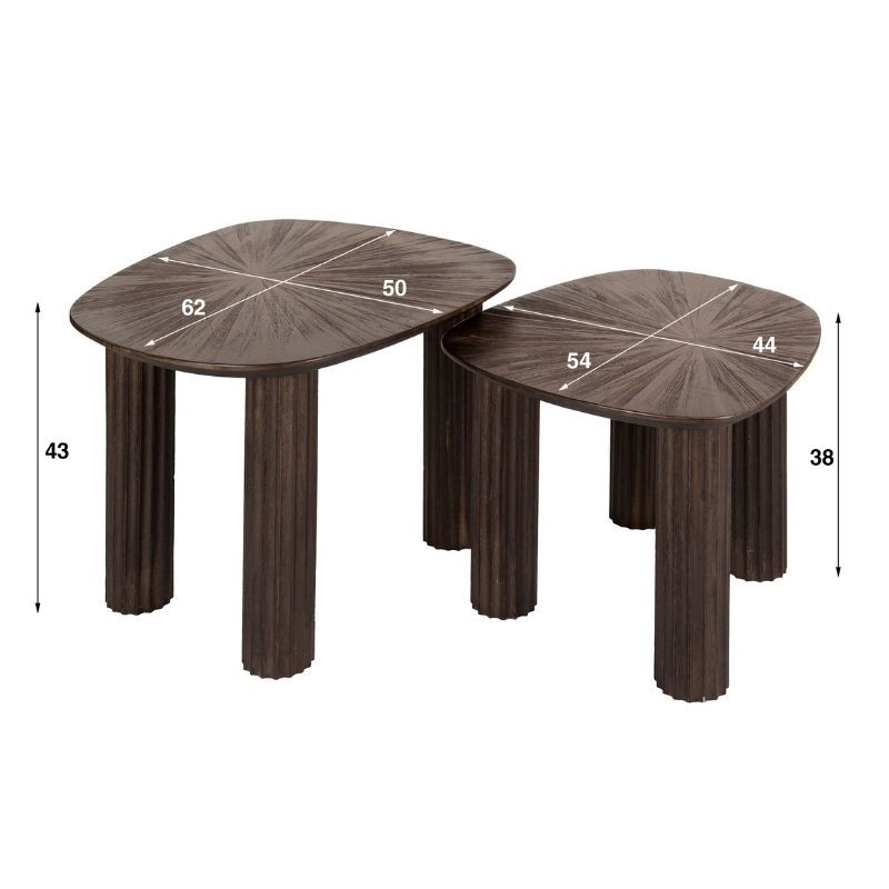 Zestaw stolików kawowych Maya 62 i 54 cm