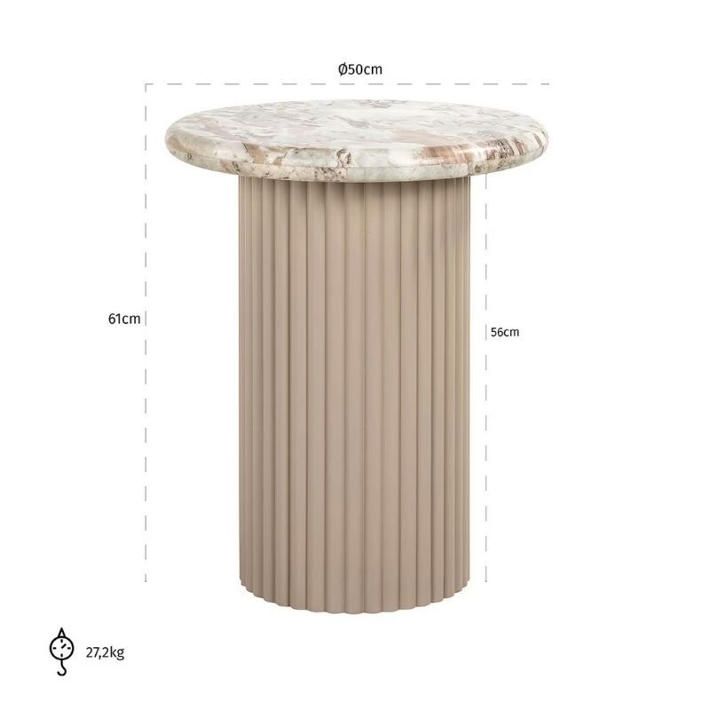 Okrągły stolik kawowy Coronel 50 cm