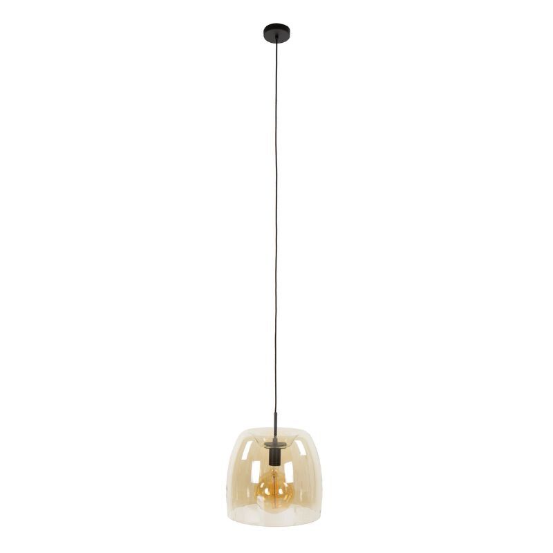 Lampa wisząca Dirft Ø35 cm bursztynowe szkło