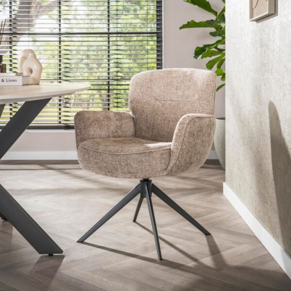 Krzesło obrotowe Forza chenille piaskowy