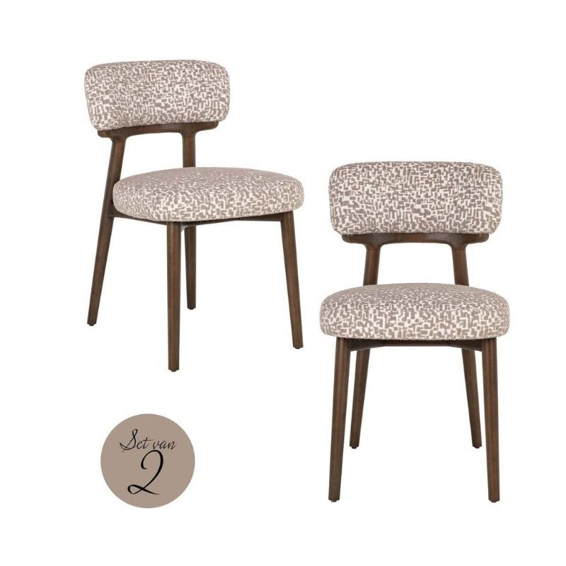 Krzesło Basker Natural Geo 2 szt