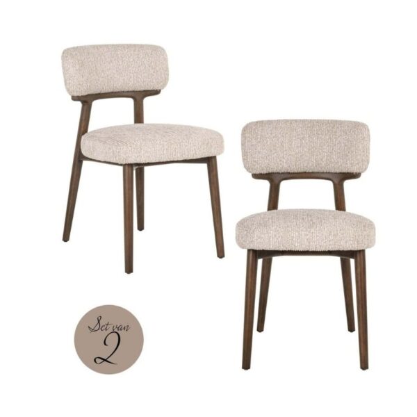 Krzesło Basker Natural Linear 2 szt