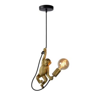 Lampa wisząca małpka Chimp złota