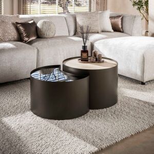 Stolik kawowy Mtal Half Moon 60 cm 2 szt