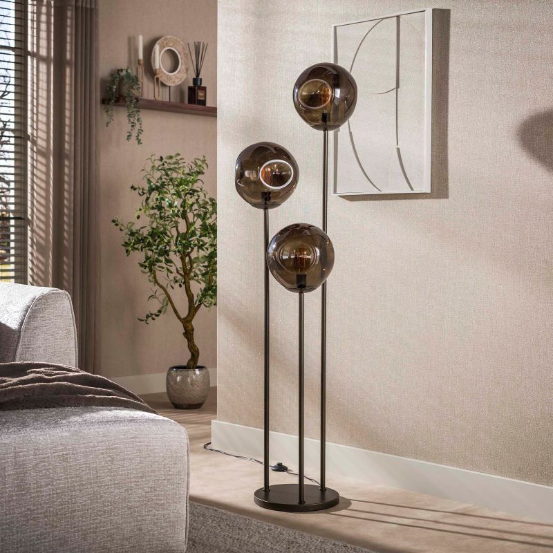 Lampa podłogowa Stellar brązowa