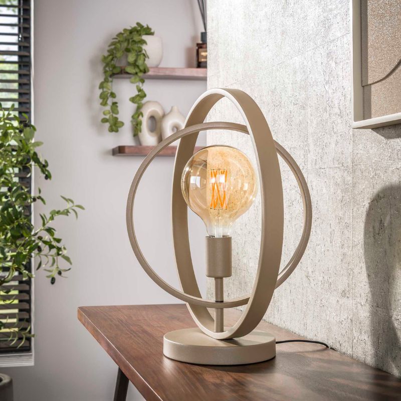 Lampa stołowa 1L Turn around beżowa