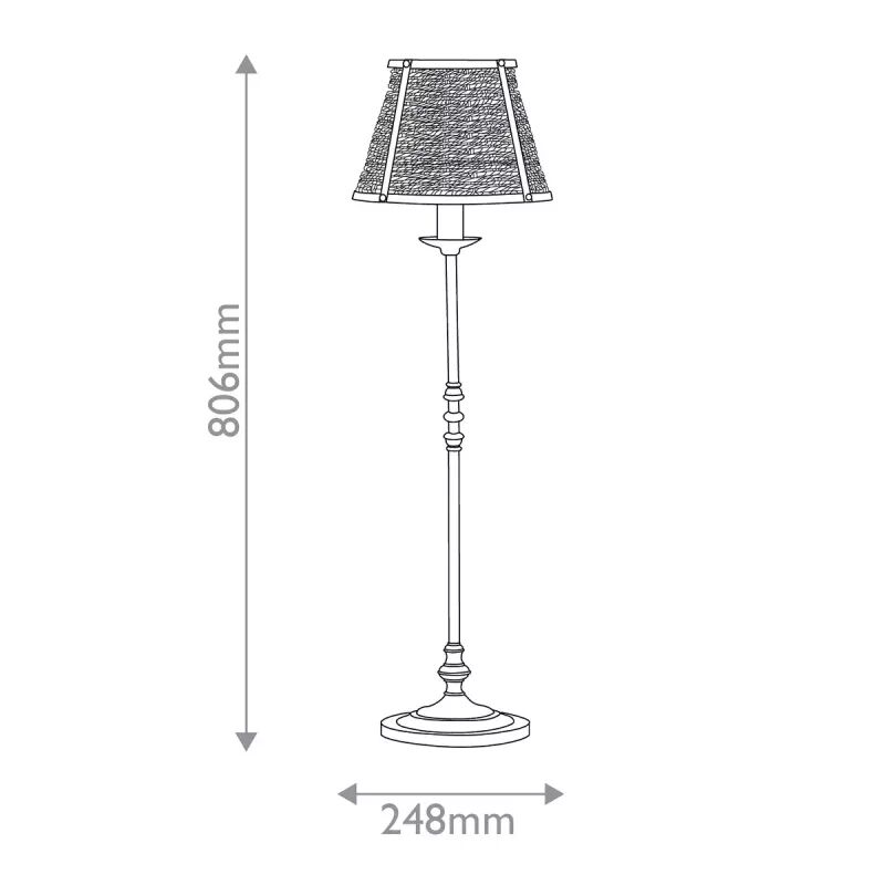 Lampa stołowa Deauville polerowany mosiądz 80 cm