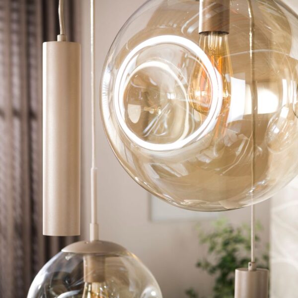 Lampa wisząca Stellar 9L beżowa